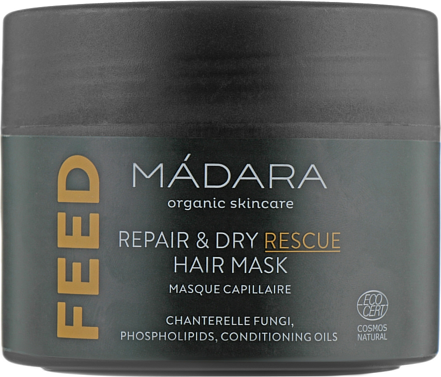 Odżywcza maska do włosów - Madara Cosmetics Feed Repair & Dry Rescue Hair Mask