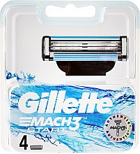 Wymienne wkłady do maszynki do golenia, 4 szt - Gillette Mach3 Start — Zdjęcie N1