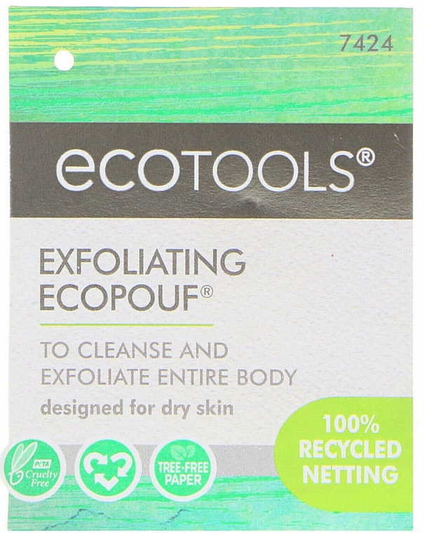 Złuszczająca myjka do kąpieli, różowa - EcoTools Exfoliating EcoPouf — Zdjęcie N1