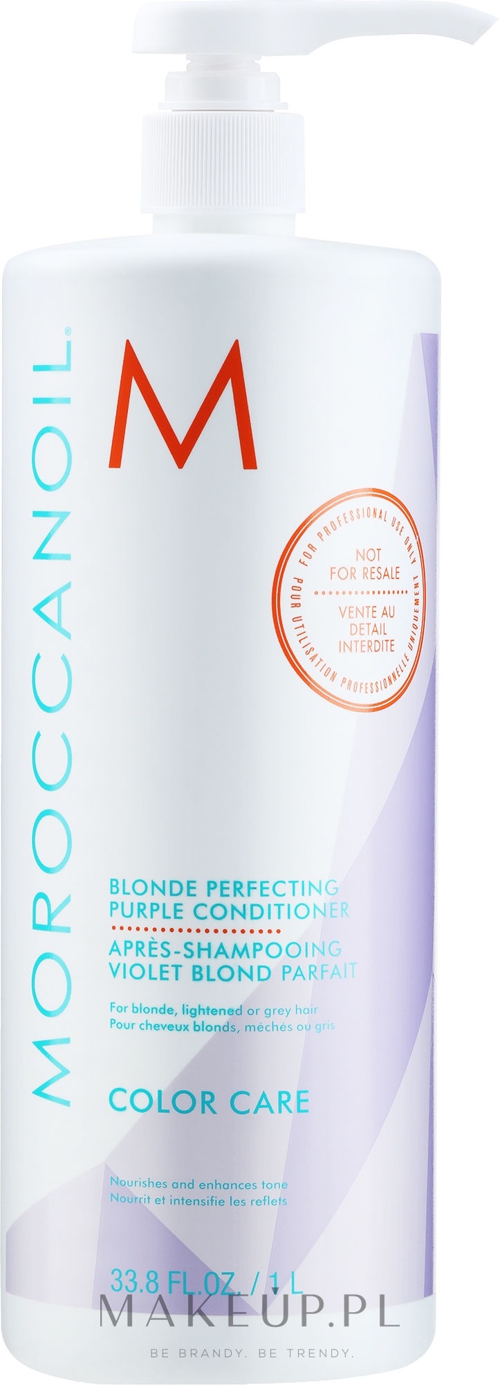 Koloryzująca odżywka do włosów z fioletowym pigmentem - Moroccanoil Blonde Perfecting Purple Conditioner — Zdjęcie 1000 ml