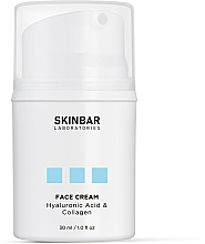 Nawilżający krem do twarzy z kwasem hialuronowym i kolagenem - SKINBAR Hyaluronic Acid & Collagen Face Cream — Zdjęcie N6