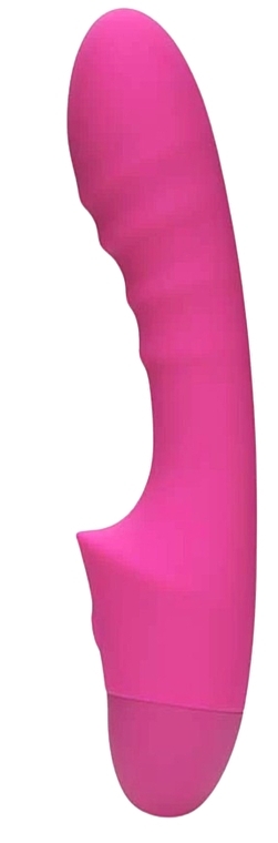 Prążkowany wibrator punktu G, różowy - So Divine Pash Ribbed G-Spot Vibrator  — Zdjęcie N1