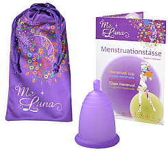 Kubeczek menstruacyjny, rozmiar M, fioletowy - MeLuna Classic Menstrual Cup Ball — Zdjęcie N1