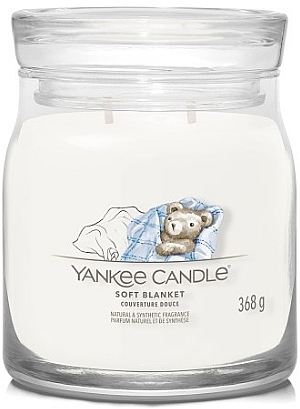 Świeca zapachowa w sterowniku Soft Blanket, 2 supełki - Yankee Candle Singnature  — Zdjęcie N1