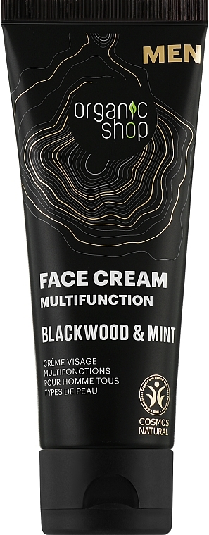Krem do twarzy Blackwood and Mint - Organic Shop Men Face Cream — Zdjęcie N1