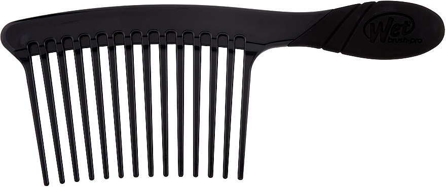 Szczotka do włosów kręconych z szerokimi zębami, czarna - Wet Brush Pro Wide Tooth Curly Hair Detangling Comb Black — Zdjęcie N1