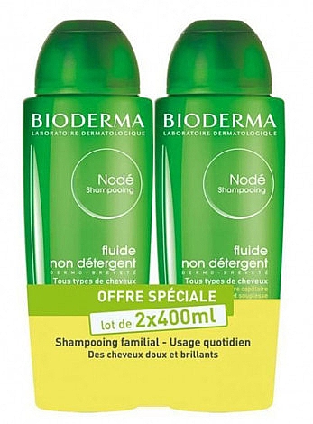 Zestaw - Bioderma Node Shampoo (shm/2x400ml) — Zdjęcie N1