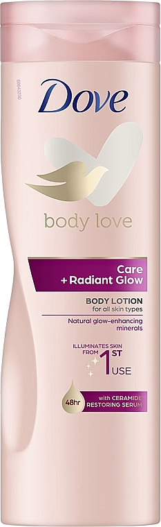 Odżywczo-wygładzający wegański lotion do ciała Kokos - Dove Body Love Care + Radiant Glow Body Lotion — Zdjęcie N1