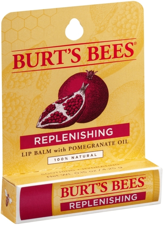 Balsam do ust z granatem - Burt's Bees Pomegranate Replenishing Lip Balm — Zdjęcie N1