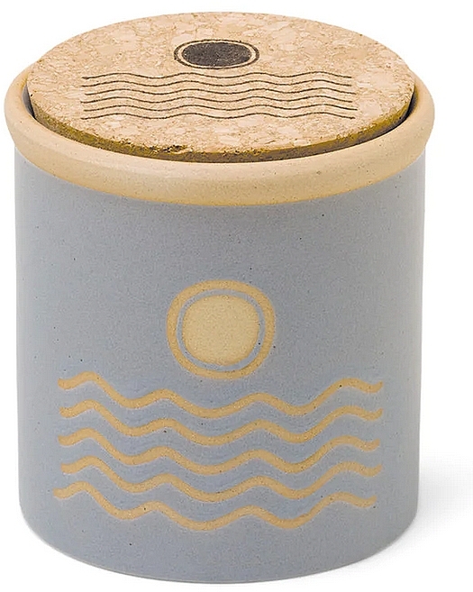 Świeca zapachowa Zamsz morski, niebieska - Paddywax Dune Ceramic Candle Blue Saltwater Suede — Zdjęcie N1