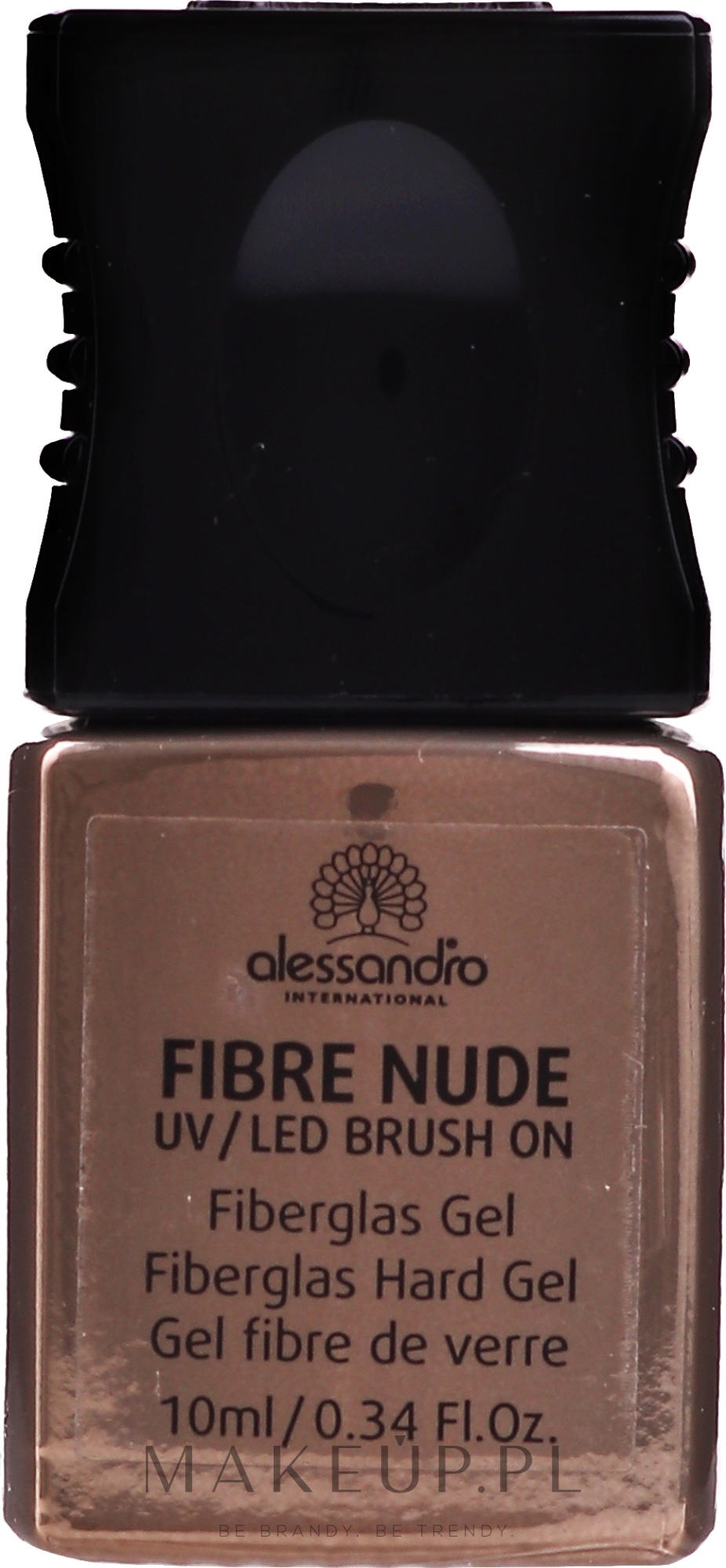 Żel do paznokci z włókna szklanego - Alessandro International Fiber UV/LED Brush On Fiberglass Hard Gel — Zdjęcie Nude