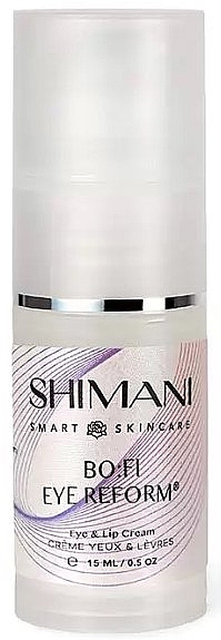 Krem pod oczy i okolice ust z kolagenem, kwasem hialuronowym i awokado - Shimani Smart Skincare BO:FI Reform Eye & Lip Cream — Zdjęcie N1