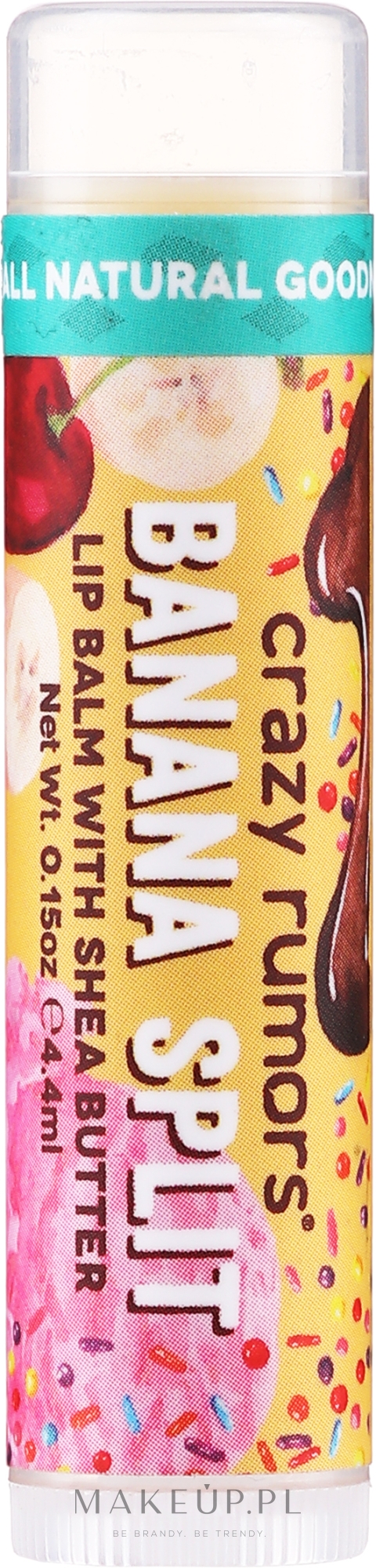 Naturalny balsam do ust Banan - Crazy Rumors Banana Split Lip Balm — Zdjęcie 4.25 ml