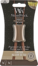 Dyfuzor zapachowy do samochodu (z możliwością wymiany) - Woodwick Fireside Auto Reeds Starter Kit — Zdjęcie N1