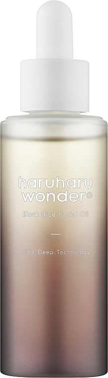 Odżywczy olejek do twarzy z ekstraktem z czarnego ryżu - Haruharu Wonder Black Rice Facial Oil — Zdjęcie N1