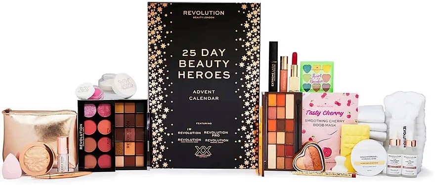 Kalendarz adwentowy z podgrzewaczami zapachowymi - Makeup Revolution Beauty Heroes Edit 25 Days Advent Calendar — Zdjęcie N1