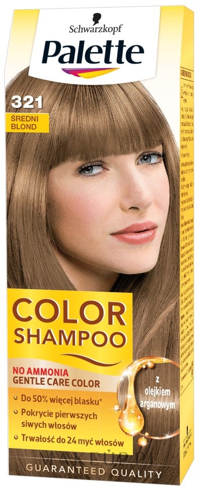 PRZECENA! Szampon koloryzujący - Palette Color Shampoo * — Zdjęcie 321 - Medium Blond
