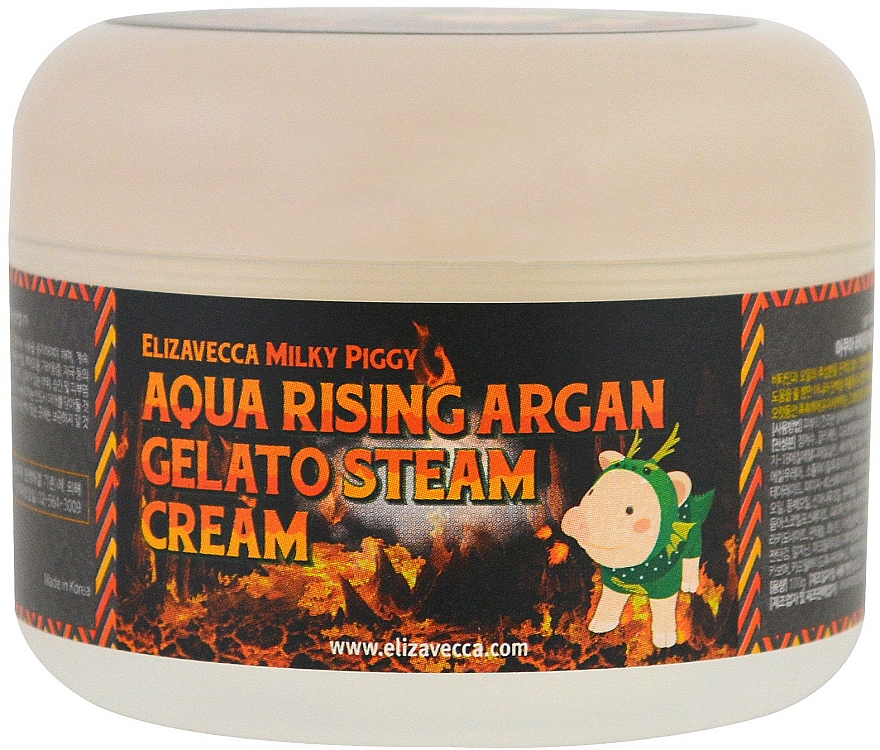 Krem nawilżający - Elizavecca Face Care Aqua Rising Argan Gelato Steam Cream — Zdjęcie N1