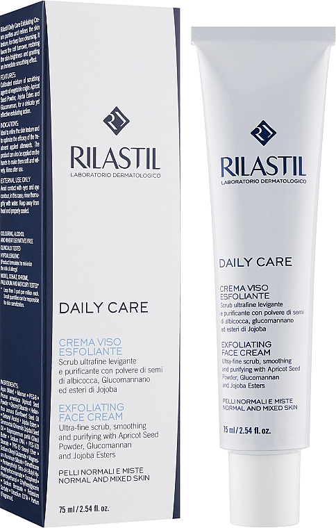 Peeling do cery normalnej i mieszanej - Rilastil Daily Care Exfoliating Face Cream — Zdjęcie N2