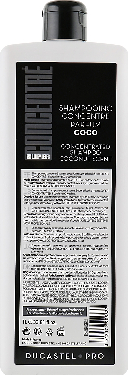 Szampon do włosów Kokos - Laboratoire Ducastel Subtil Shampoo — Zdjęcie N2