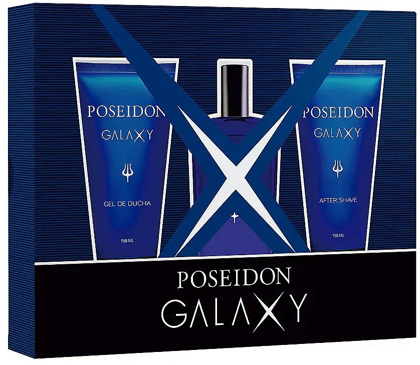 Poseidon Galaxy - Zestaw (edt/150ml + sh/gel/150ml + ash/150ml) — Zdjęcie N1