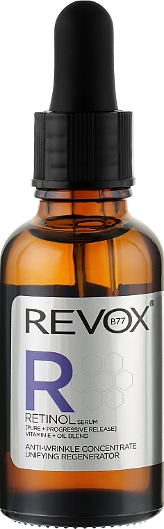 Przeciwzmarszczkowy koncentrat do twarzy z retinolem - Revox Retinol Serum Unifying Regenerator — Zdjęcie N1