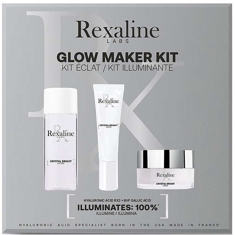 Zestaw - Rexaline Glow Maker Kit (f/cr/20ml + lot/50ml + ser/10ml) — Zdjęcie N1