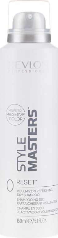 Odświeżający suchy szampon dodający włosom objętości - Revlon Professional Style Masters Reset Volumizer + Refreshing Dry Shampoo — Zdjęcie N1