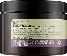 Maska regenerująca do włosów zniszczonych - Insight Damaged Hair Restructurizing Mask — Zdjęcie N3