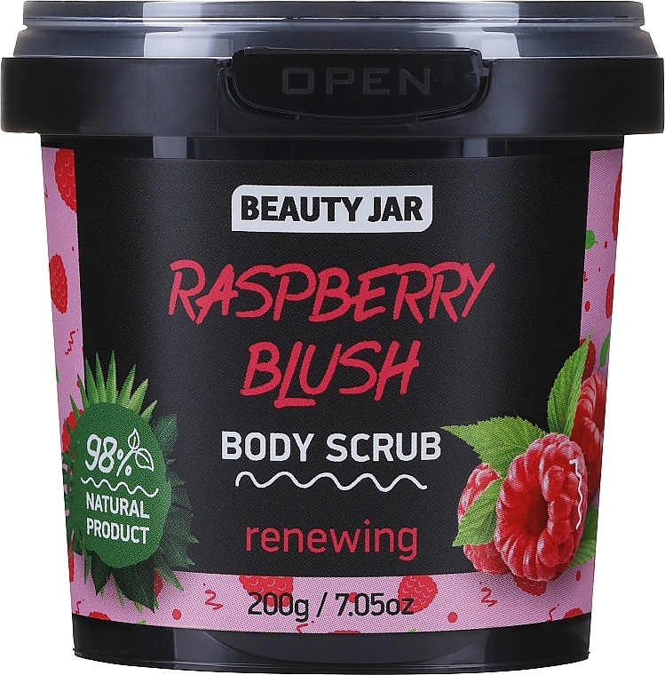Regenerujący peeling do ciała - Beauty Jar Raspberry Blush Body Scrub — Zdjęcie N1