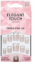 Kup Sztuczne paznokcie - Elegant Touch Natural French Pink 126 Short False Nails