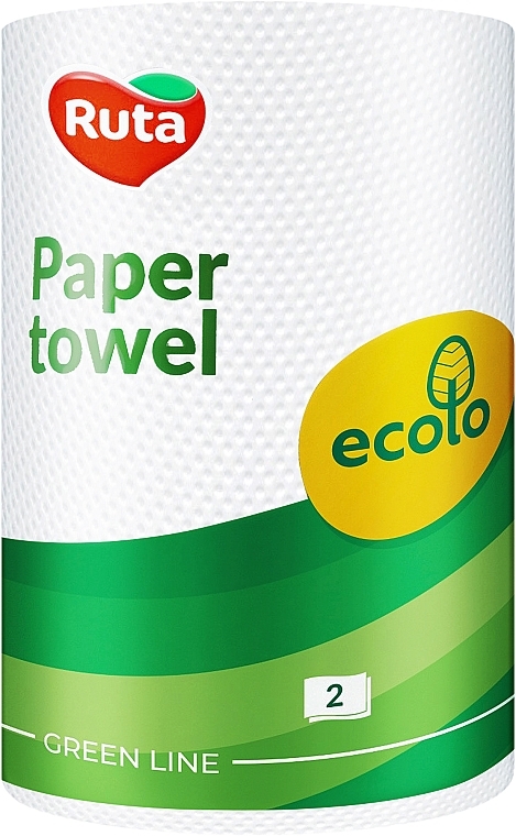 Ręczniki papierowe Ecolo, 2 warstwy, białe - Ruta