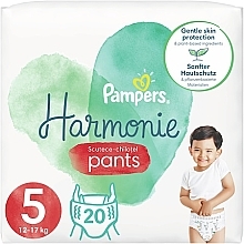 Pieluchomajtki Harmonie Nappy Pants rozmiar 5 (12-17 kg), 20 szt. - Pampers — Zdjęcie N1