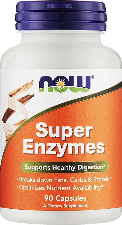 Kompleks enzymów wspomagających trawienie - Now Foods Super Enzymes — Zdjęcie N1