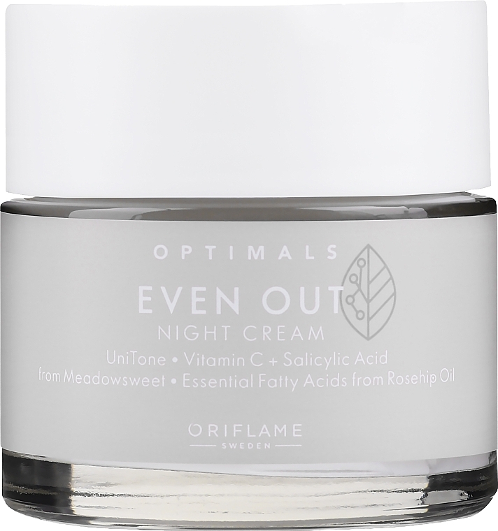 PREZENT! Krem do twarzy na noc przeciw plamom pigmentacyjnym - Oriflame Optimals Even Out Night Cream — Zdjęcie N1