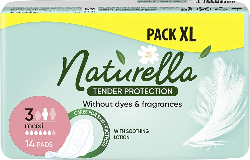 Wkładki higieniczne, 14 sztuk - Naturella Ultra White Duo Maxi — Zdjęcie N9