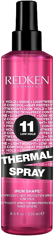 Termoochronny spray utrwalający stylizację włosów - Redken Iron Shape 11 Thermal Holding Spray — Zdjęcie N1