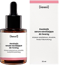 Nawilżające serum do twarzy Olej awokado, drzewo sandałowe i kwas hialuronowy - Iossi Serum For Face — Zdjęcie N2