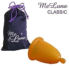 Kup Kubeczek menstruacyjny z kulką, rozmiar M, pomarańczowy - MeLuna Classic Menstrual Cup Ball