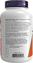 Suplement diety L-cytrulina, 750 mg - Now Foods L-Citrulline Veg Capsules — Zdjęcie N4