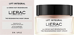 Regenerujący krem ​​do twarzy na noc - Lierac Lift Integral The Regenerating Night Cream — Zdjęcie N2