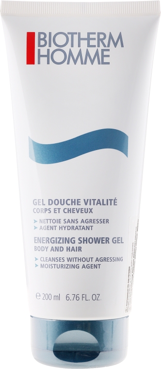 Energetyzujący żel do mycia ciała i włosów - Biotherm Homme Energizing Shower Gel — Zdjęcie N1