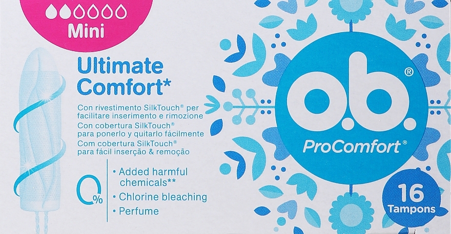 Mini tampony, 16 szt. - O.b. ProComfort Mini Dynamic Fit Tampons — Zdjęcie N1