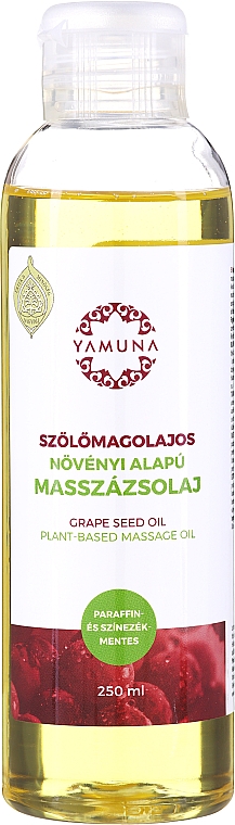 Olejek do masażu Olej z pestek winogron - Yamuna Grape Seed Oil Plant Based Massage Oil