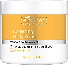 Odżywczy peeling do ciała, dłoni i stóp - Bielenda Professional Mango Boost Nourishing Body Scrub — Zdjęcie N1