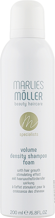 Szampon w piance zwiększający objętość i stymulujący wzrost włosów - Marlies Moller Volume Density Shampoo Foam — Zdjęcie N1