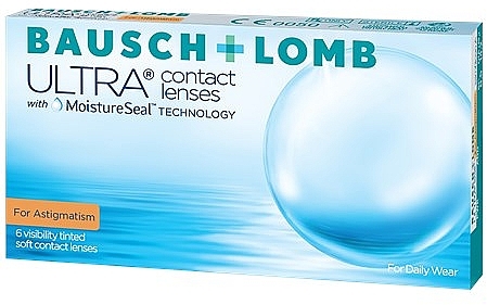 Toryczne soczewki kontaktowe 8.6 -01.00-2.25X130, 6 szt. - Bausch & Lomb Ultra For Astigmatism — Zdjęcie N1