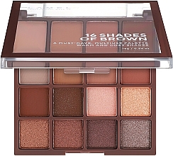 Kup Paleta cieni do powiek - LAMEL Make Up Eyeshadow 16 Shades of Brown Palette