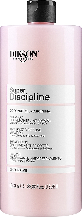 Szampon do włosów niesfornych z olejem kokosowym - Dikson Super Discipline Shampoo  — Zdjęcie N1