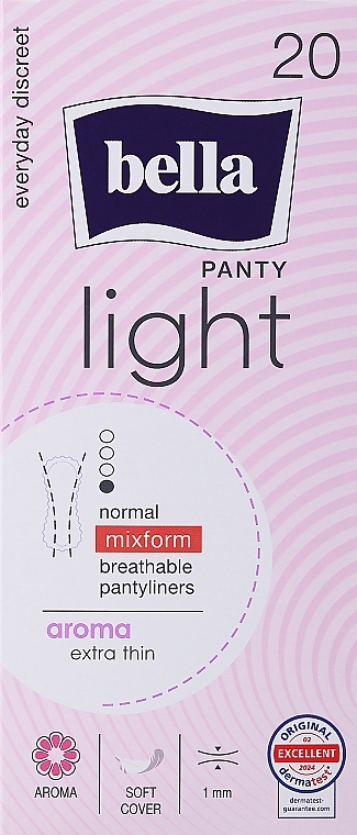 Wkładki higieniczne, 20 szt. - Bella Panty Light Aroma — Zdjęcie N1